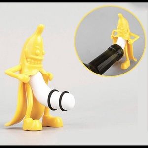 Banana Wine Bottle Stopper Kitchen Bar